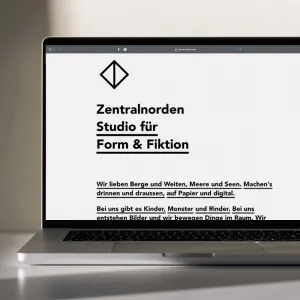 Landing page of the Zentralnorden website from 2018