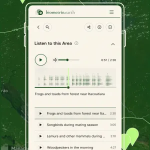 Within the projects it is possible to listen to various audio recordings from the respective area