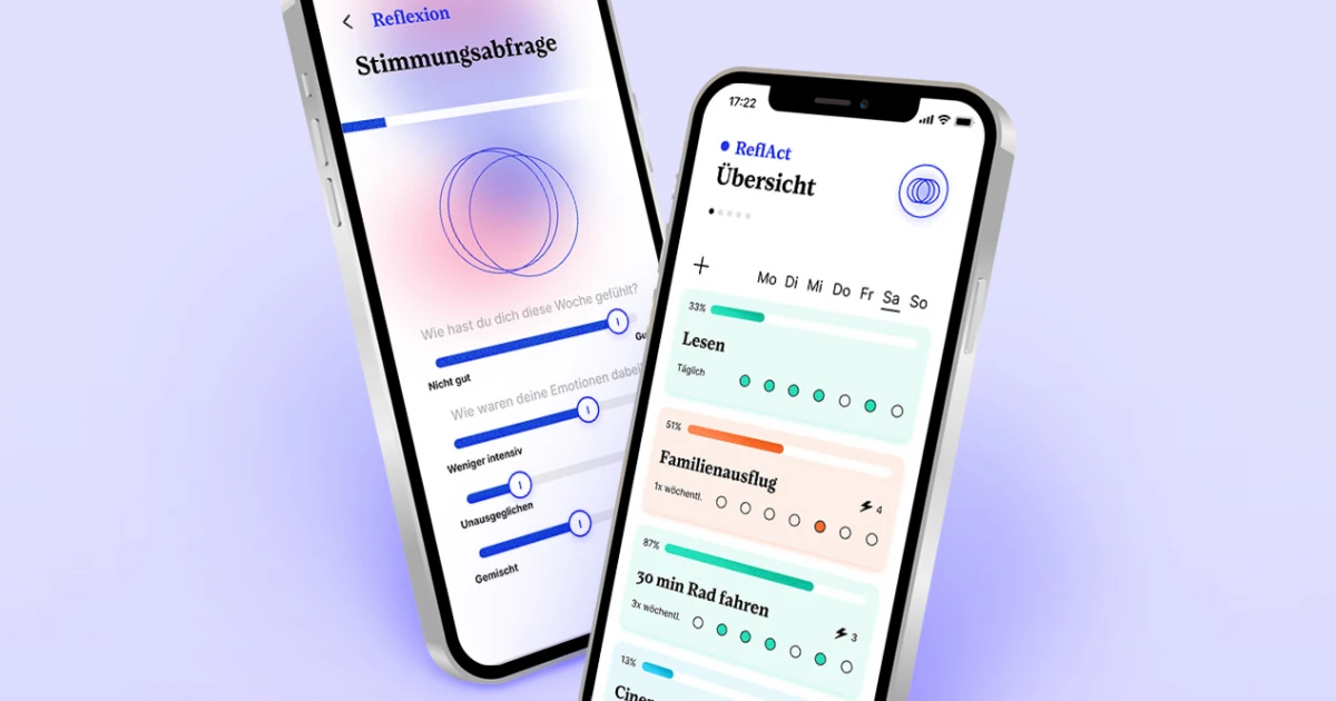 App Concept for Habit Tracking x Reflection | ZENTRALNORDEN Portfolio