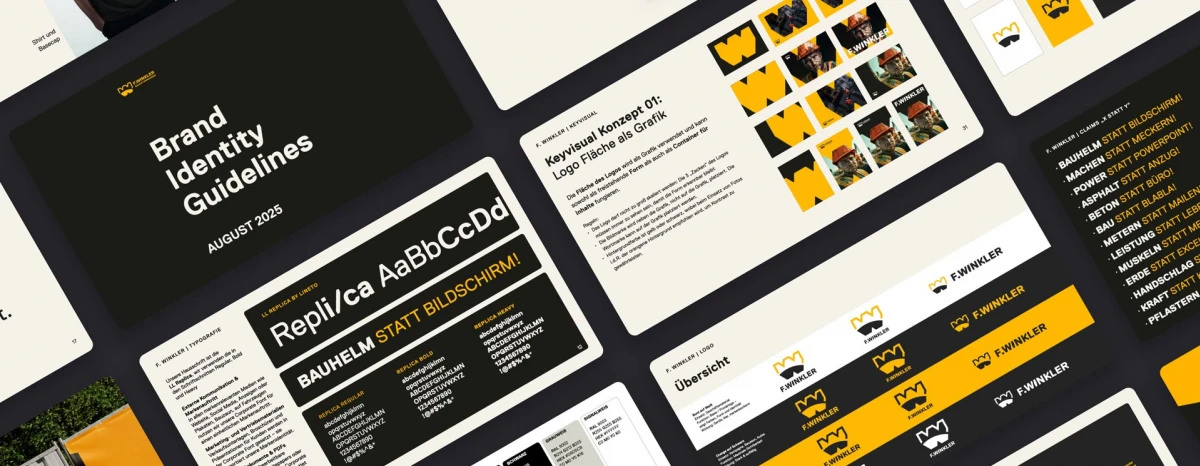 Brand Manual with clearly defined design guidelines